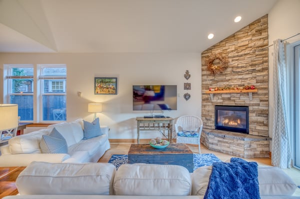 Living Room with a Flat-Screen TV