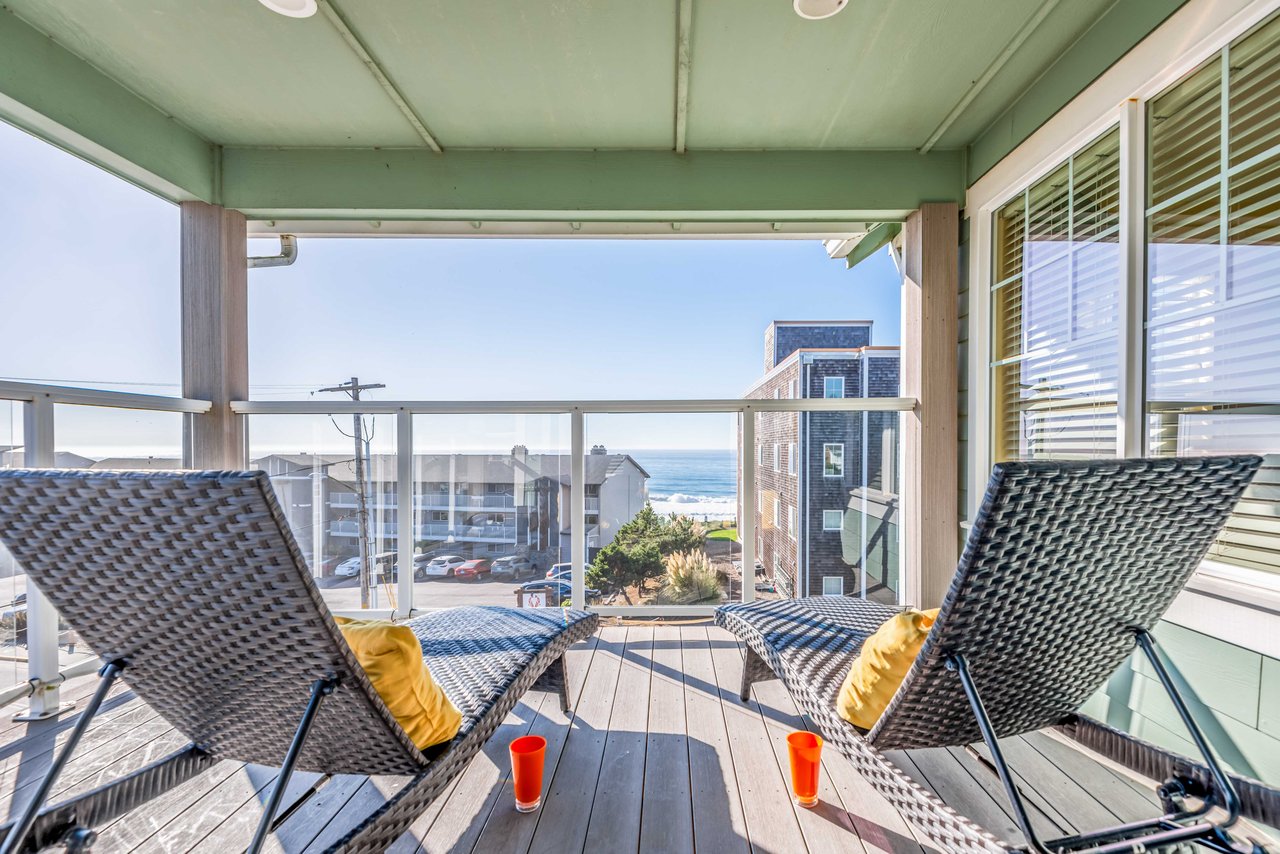 Outdoor Seating with ocean view