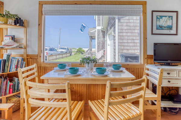 Dining area with ocean view