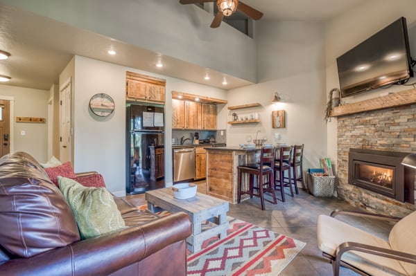 Living Room & Dining Area