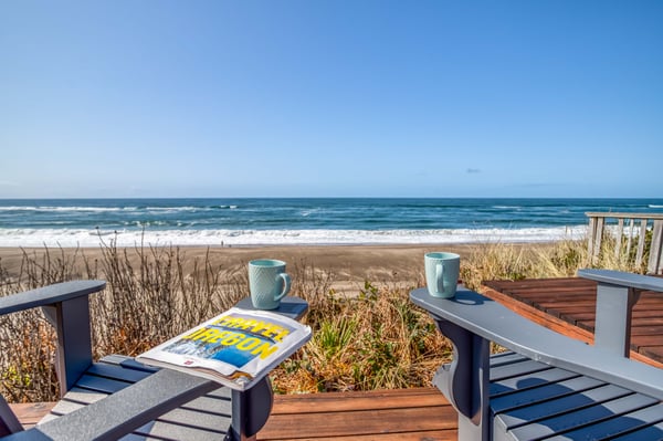 Patio Seating with ocean view