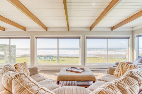 Living Room with large windows