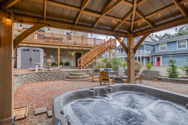 Gazebo Area with Hot Tub