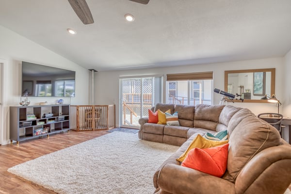 Living Room with a Flat-Screen TV