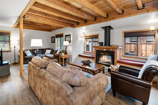 Living Area with Fireplace