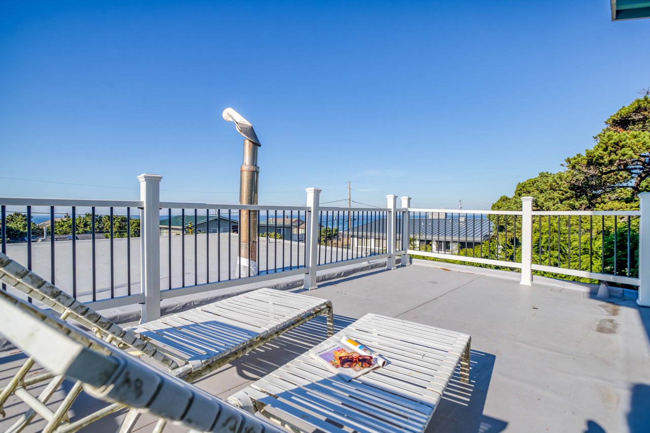 Rooftop Patio with Loungers