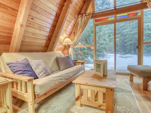 Living Room with large windows