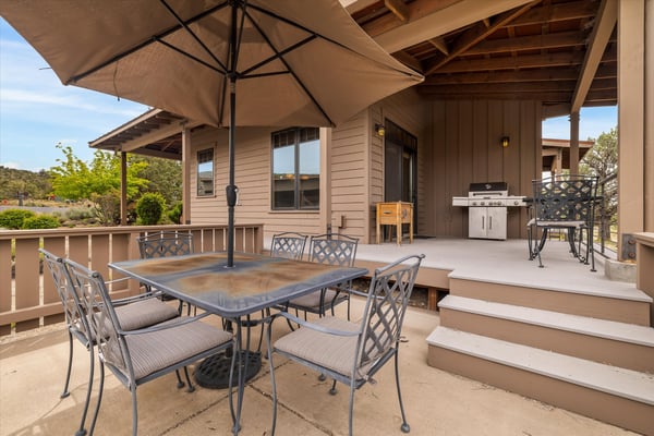 Private patio and deck