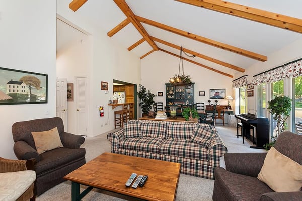 Charming Open Concept Living Room