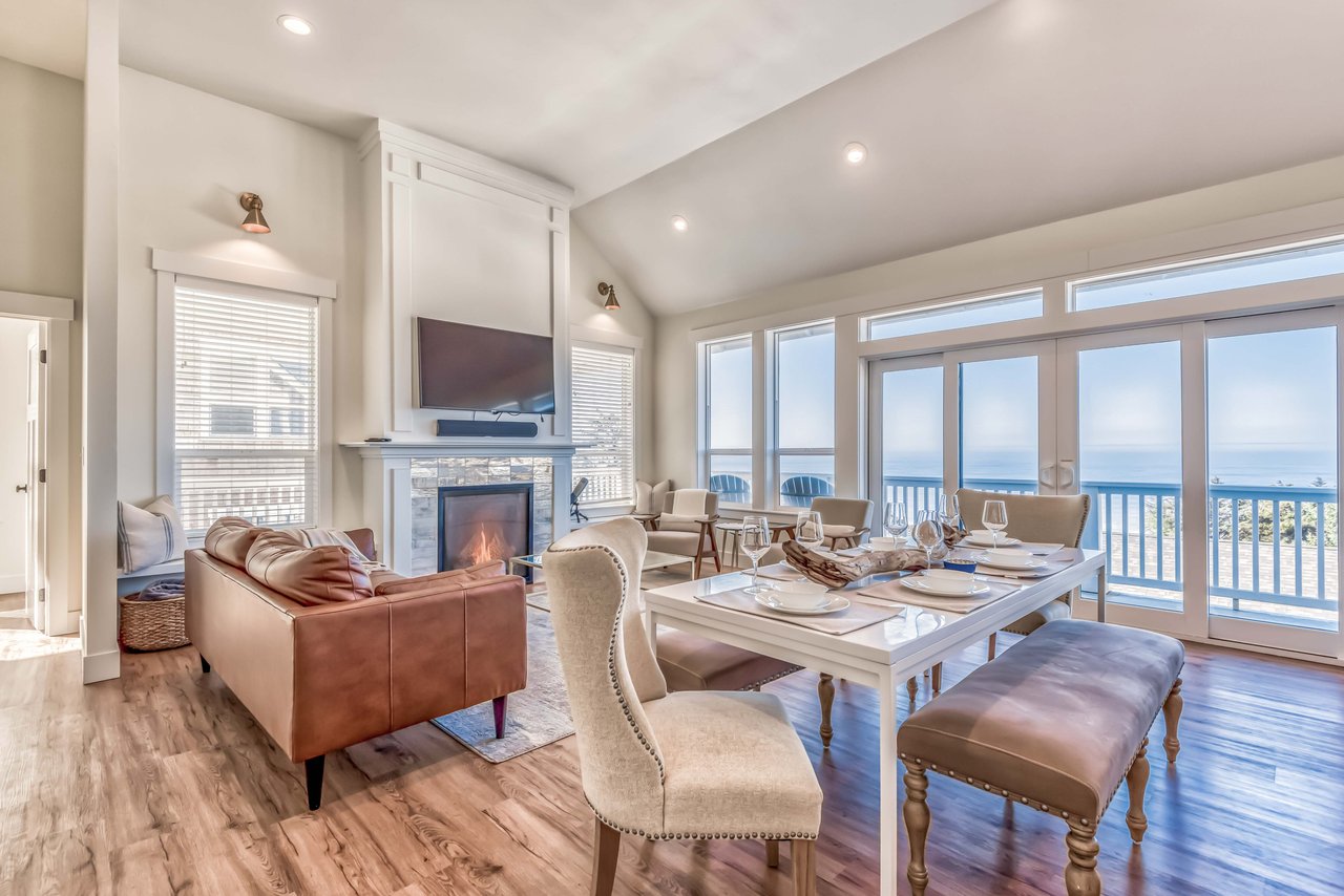 Living Area with huge windows