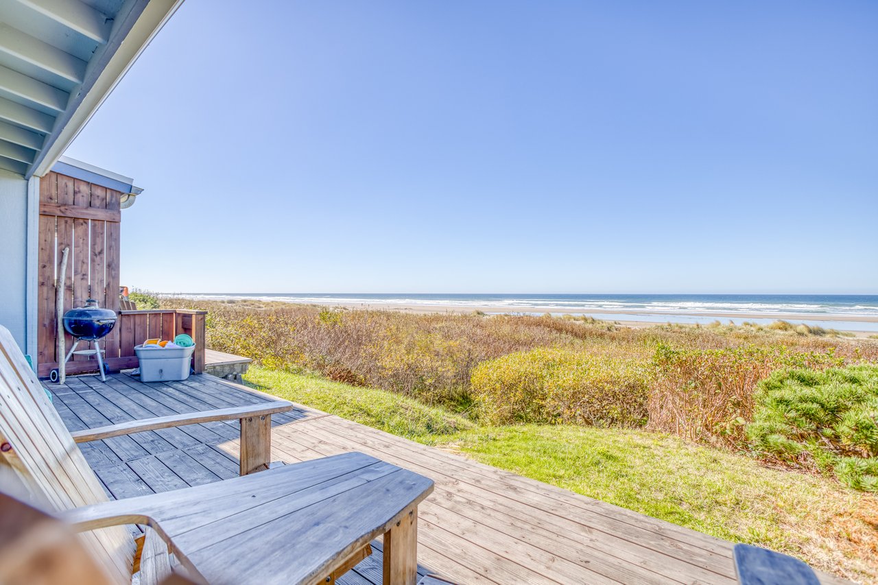 Outdoor Seating with a Beach View