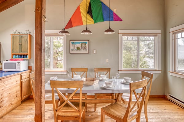 Dining Area with Window Views