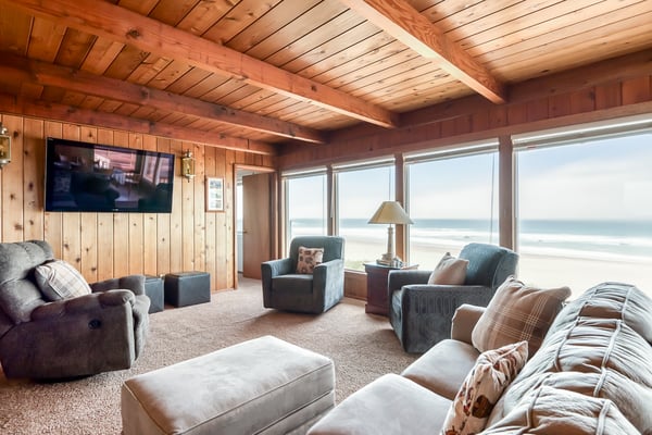 Living Room with Ocean Views