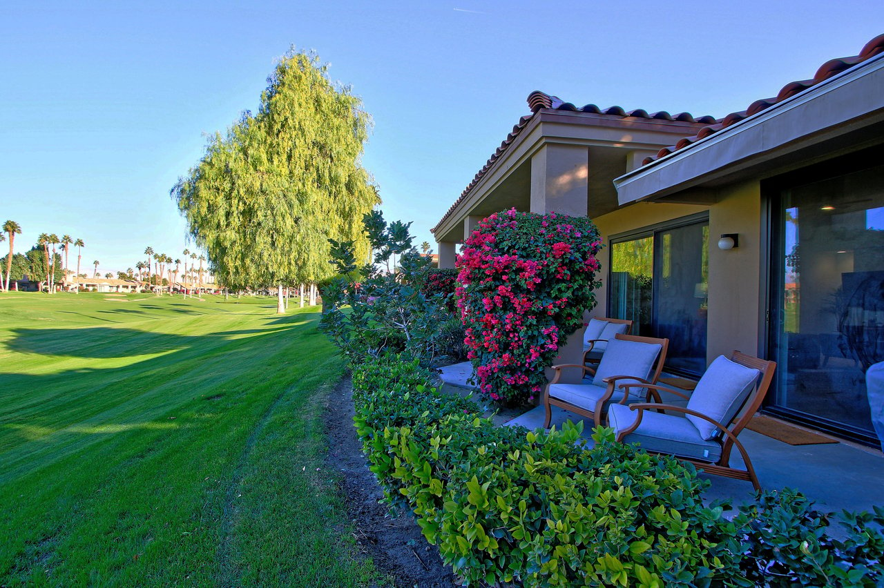 Outdoor Seating with Greenery