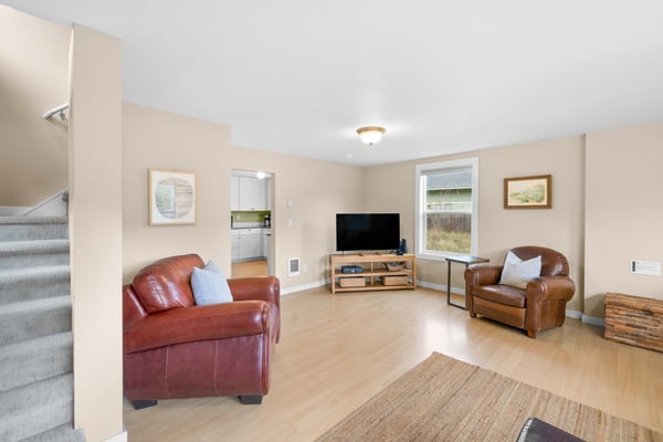 Living Room with a Flat-Screen TV