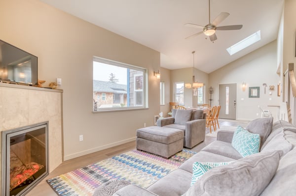 Living Room with Window Views