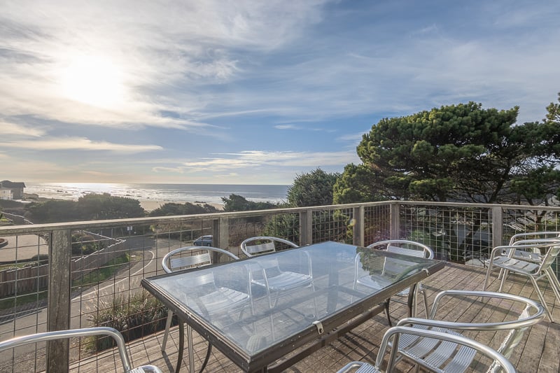 Outdoor Seating with ocean view