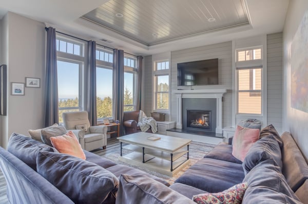 Living Room with Ocean View & Ample Seating