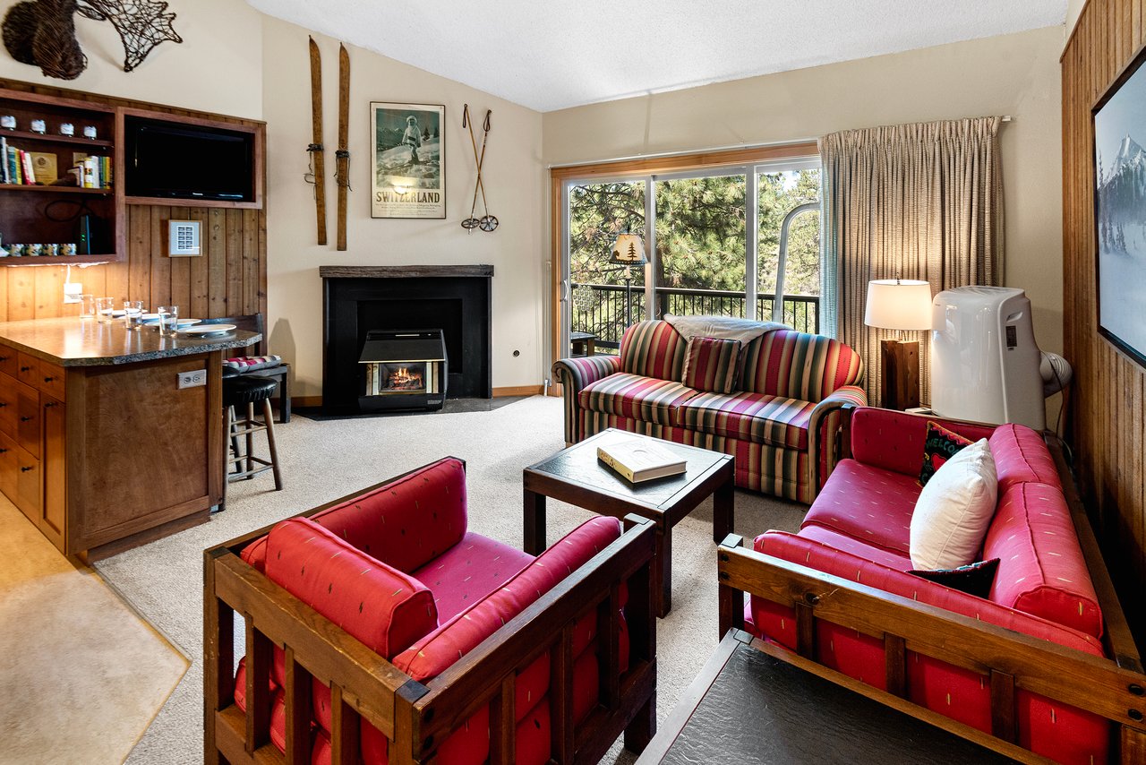 Cozy Living Room with Fireplace