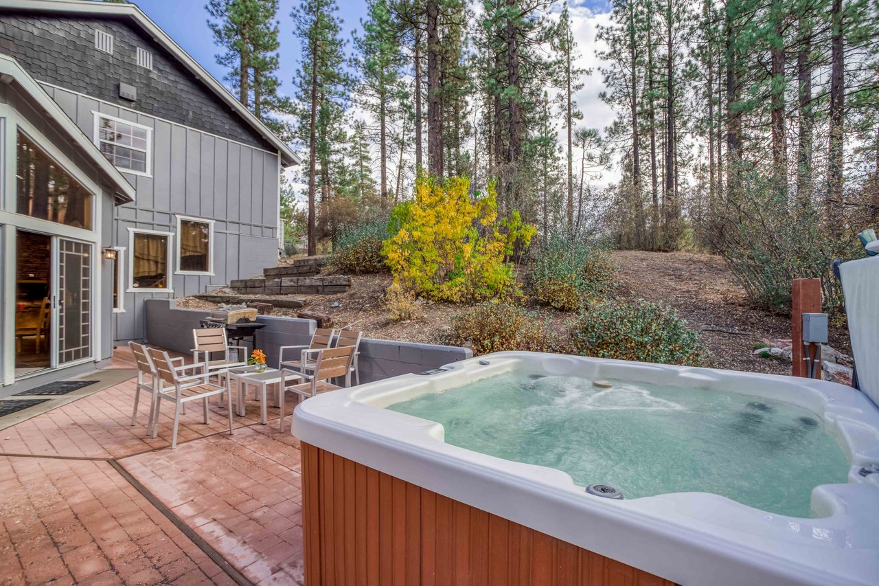 Exterior with hot tub