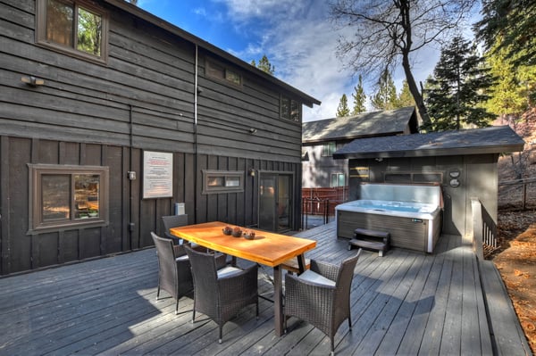 Deck Sitting Area and Hot Tub 1