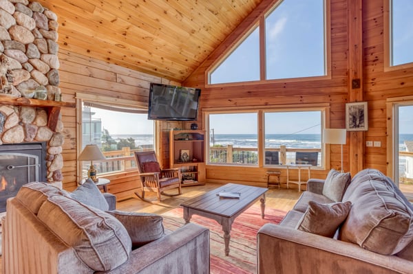 Living Room with huge windows