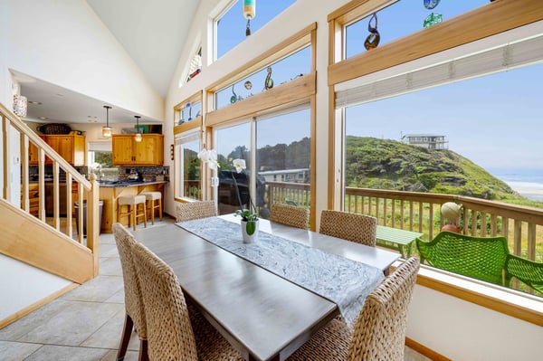 Dining Area with large windows