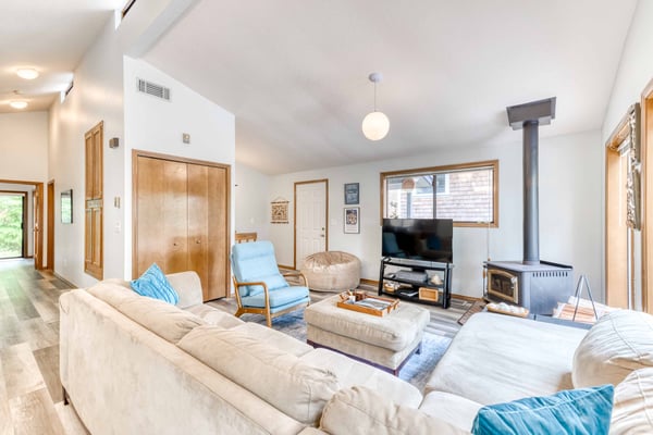 Living Room with closet and amenities