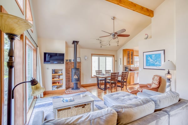 Living Room with Fireplace