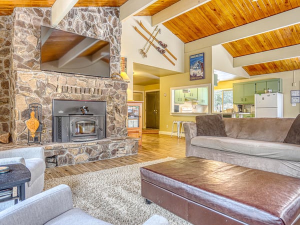 Modern Living Room with Fireplace