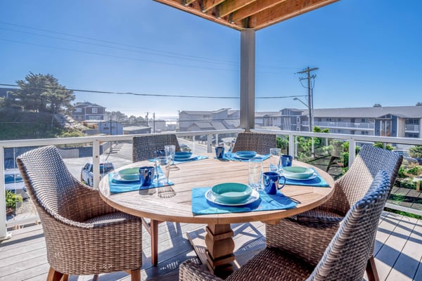 Outdoor Table with cutlery