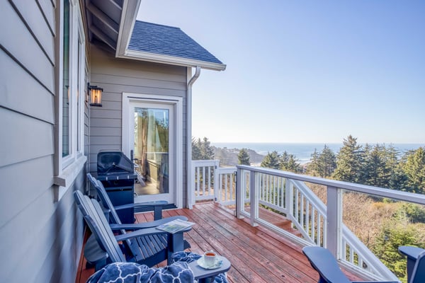 Deck with Seating and Ocean View