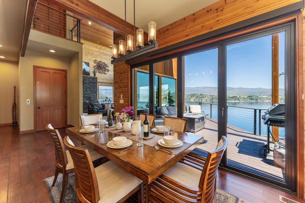 Dining Area with Floor-To-Ceiling windows