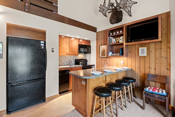 Kitchen with High Chairs