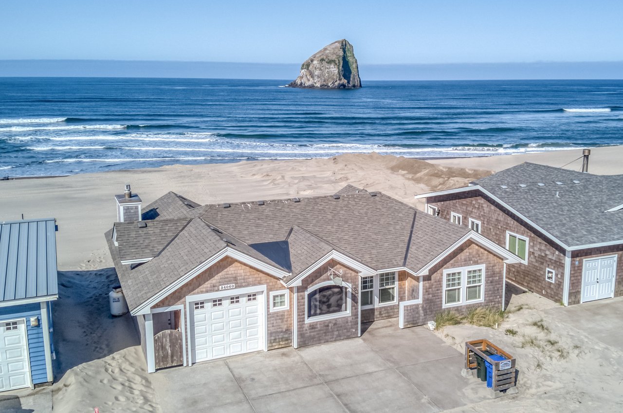 Aerial View of the beach from the property