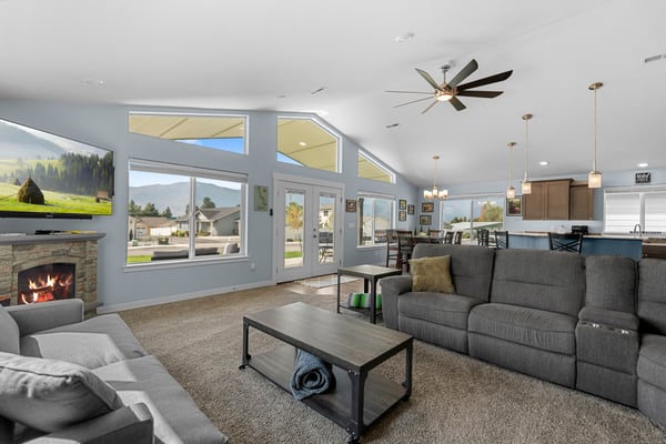 Living Room with huge windows