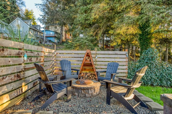 Outdoor Area with fireplace