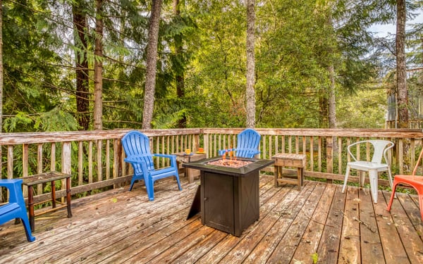 Back Deck with seating