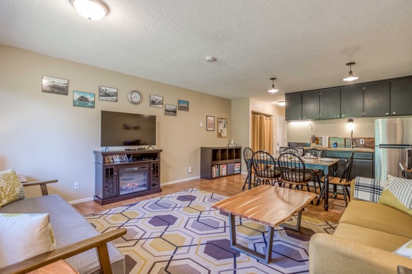 Living Room with Amenities