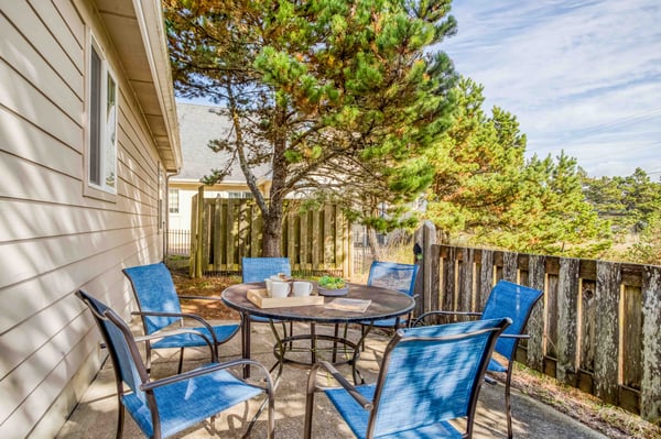 Back Yard Exterior Seating with table