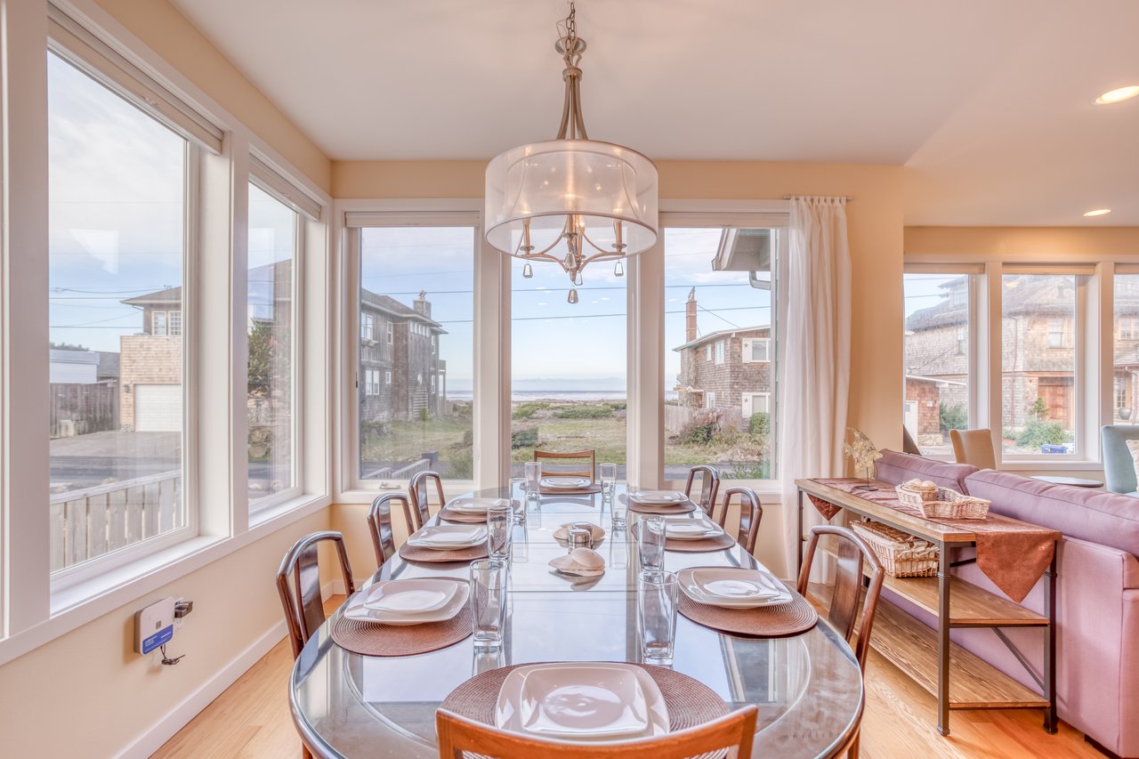 Floor 2 Dining Area with Window Views