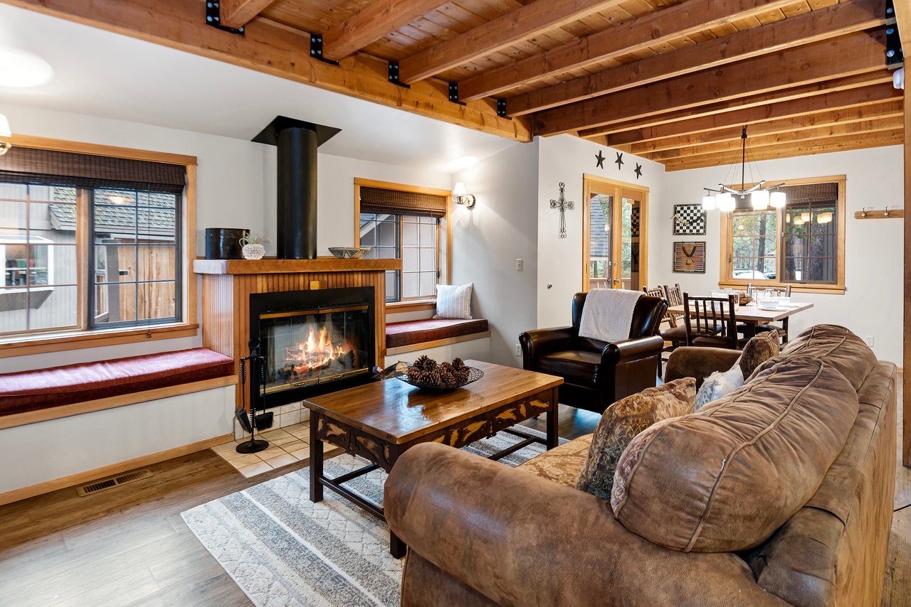 Living Area with Fireplace