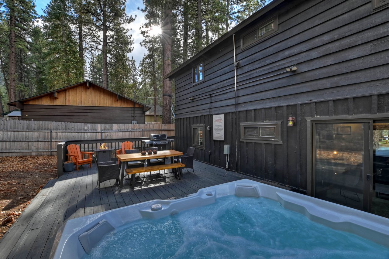 Deck Sitting Area and Hot Tub 2