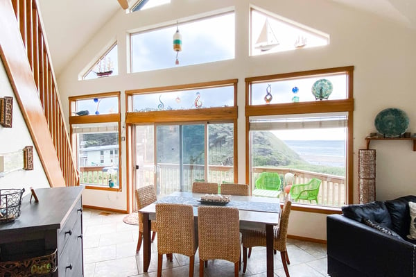 Dining Area with large windows