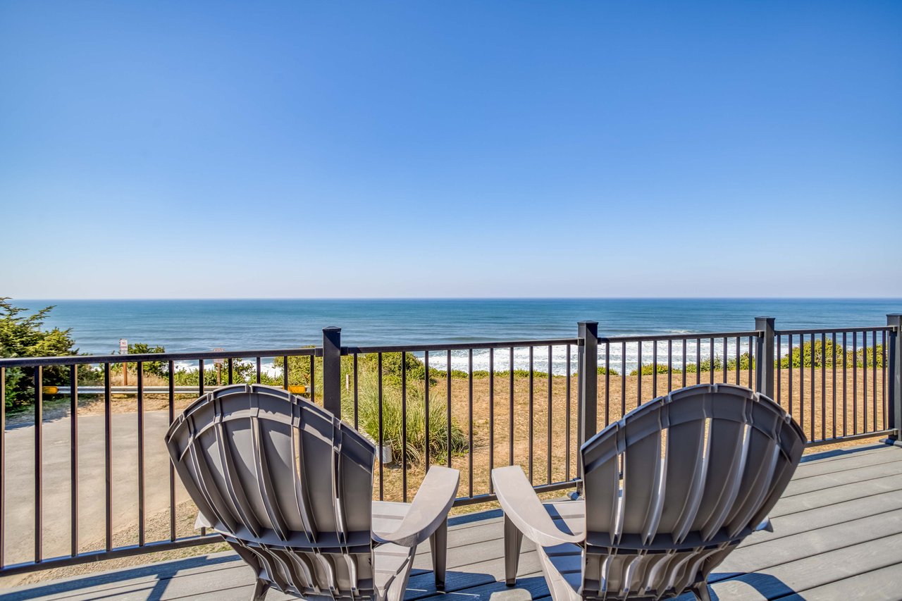 Outdoor Deck with Beach View