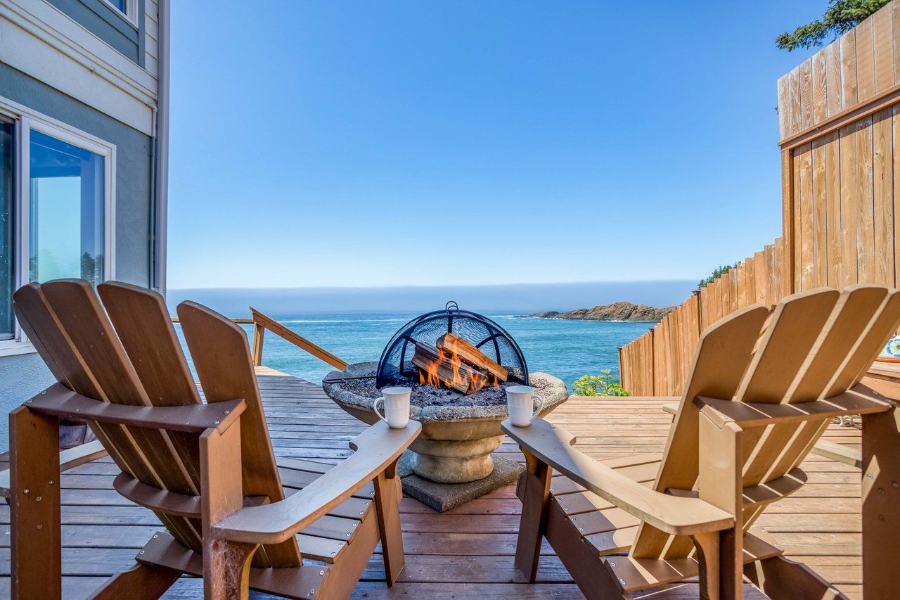 Fire pit with Oceanview