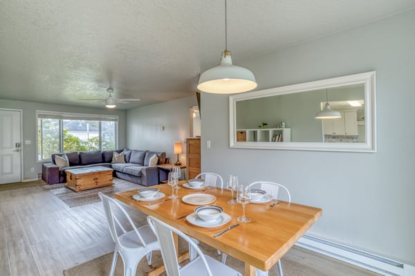 Open Dining Area with a view of the Living Room