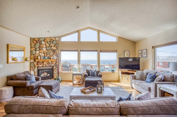 Living Room with Fireplace