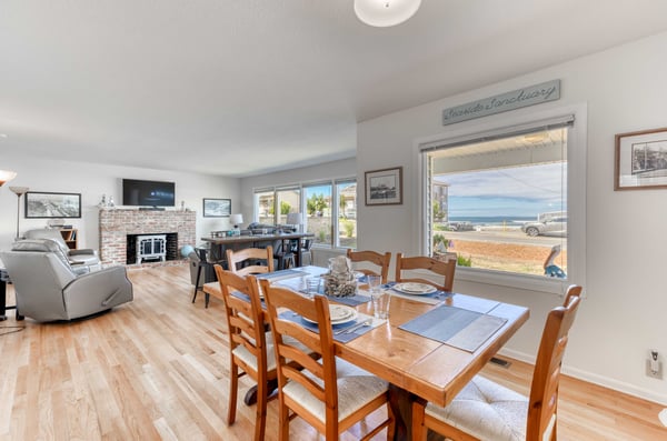 Dining Area with Window Views