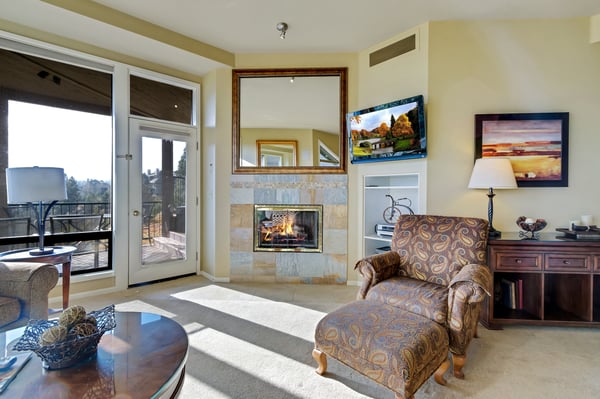 Living Room with Fireplace